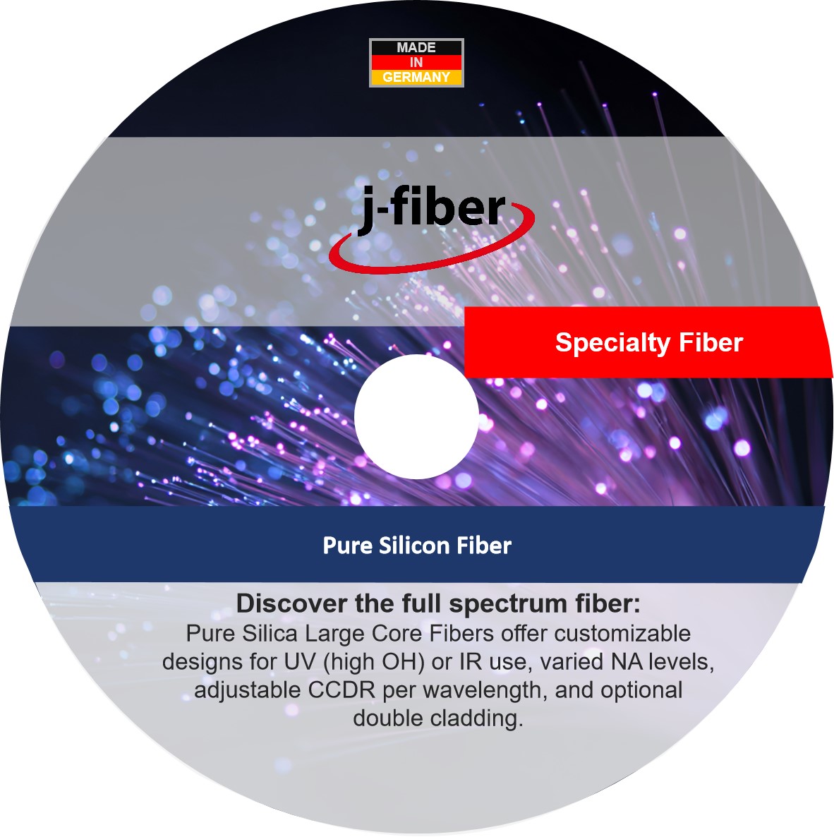 j-fiber 纯硅芯光纤 - 2026展位号:11A61-2 - CIOE中国光博会